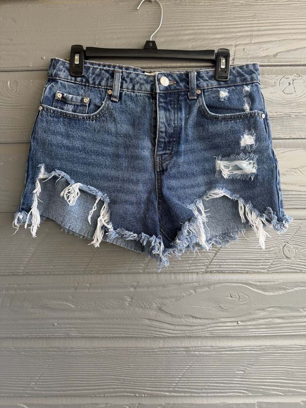 Banjara Distressed Frayed Hem Denim Cutoff Jean Shorts